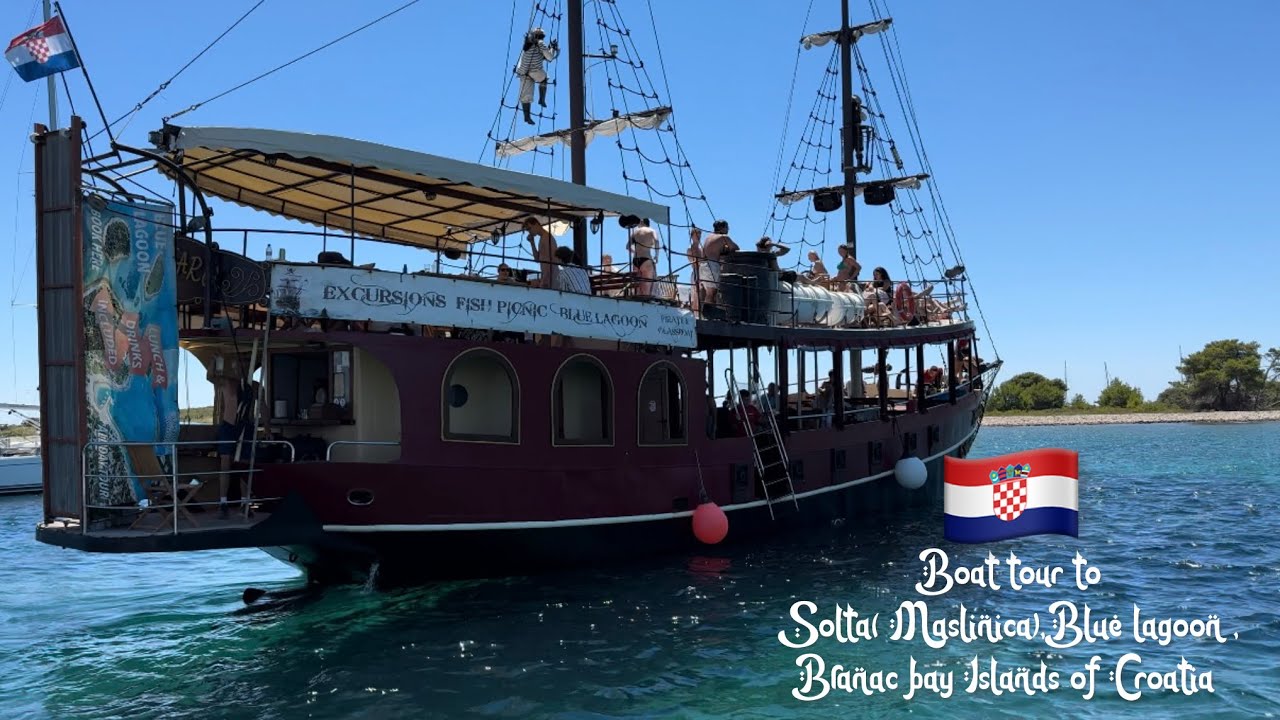 Croatia 🇭🇷 | Maslinica Solta, Blue Lagoon and Branac bay Islands | Travel blog | 4k quality| 2024 | 