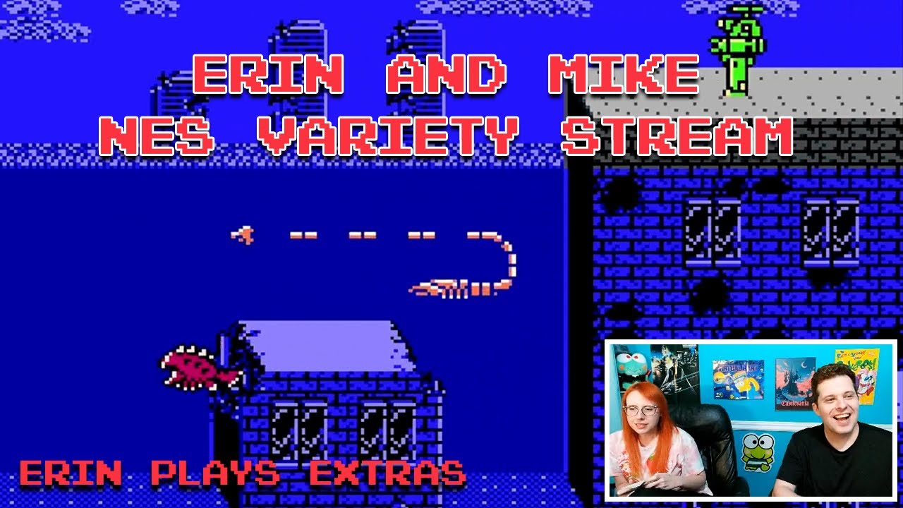 Erin Plays and Mike Matei stream random NES games!