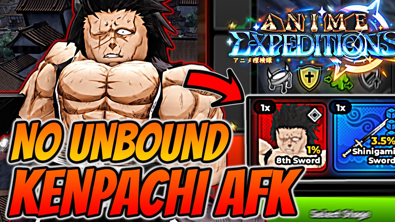 ЛУЧШИЙ способ АФК на Кенпачи в Anime Expeditions! (БЕЗ UNBOUND)