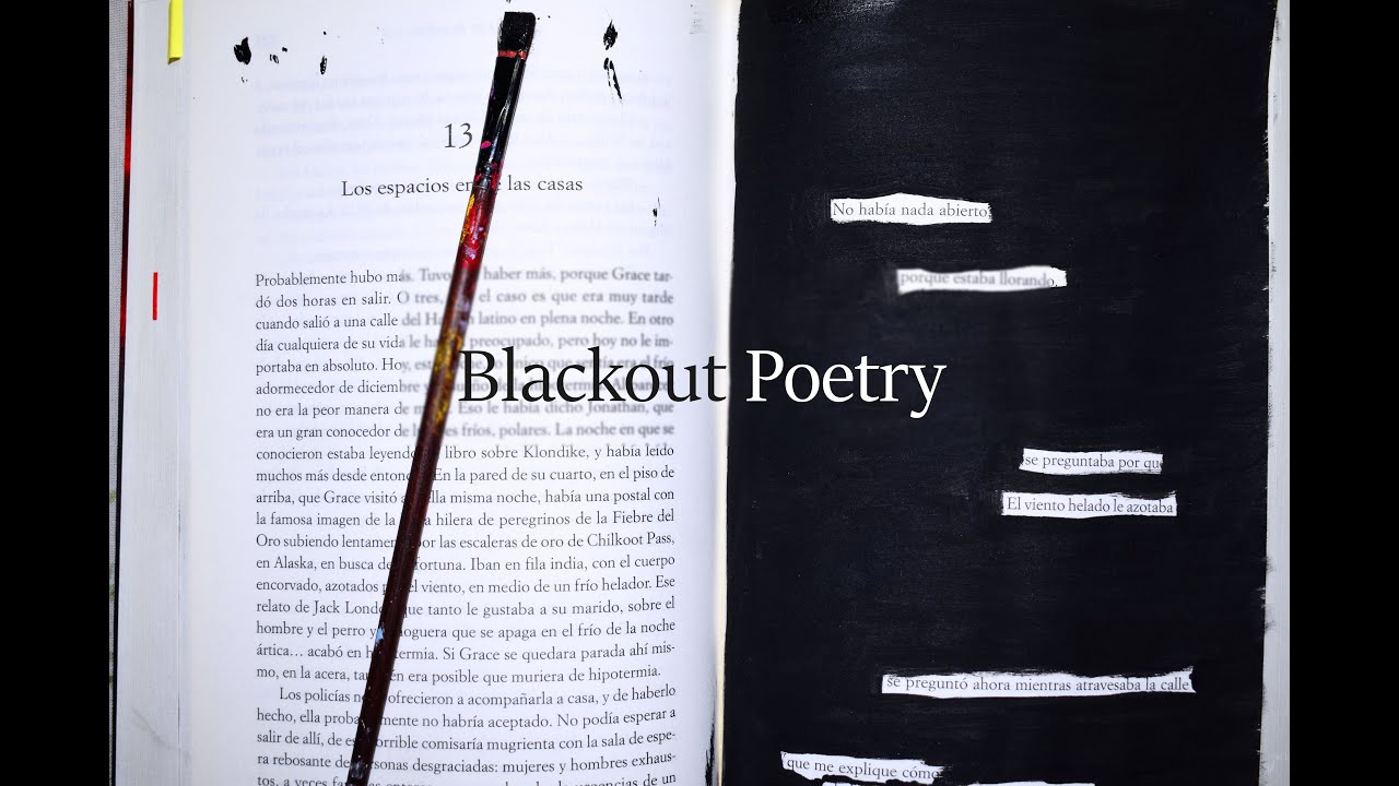 How to: Blackout Poetry. ¿Cómo hacerla?