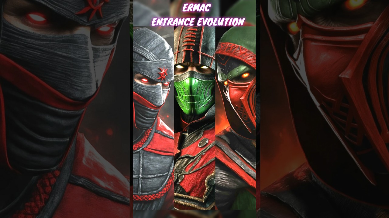 Эволюция входа Ермака в Mk9, MkX, Mk11 и Mk1. Хаос правит #mortalkombat1havik