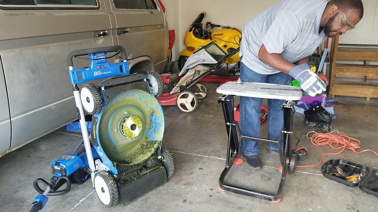 Sharpen Blade on Kobalt 80 volt Max Lawn Mower
