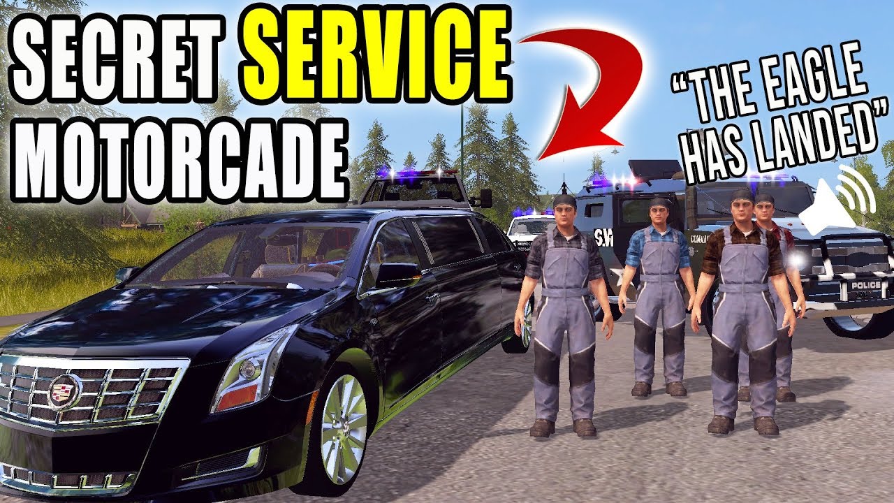SECRET SERVICE MOTORCADE FOR SQUAD.jr | FARMING SIMULATOR 2017
