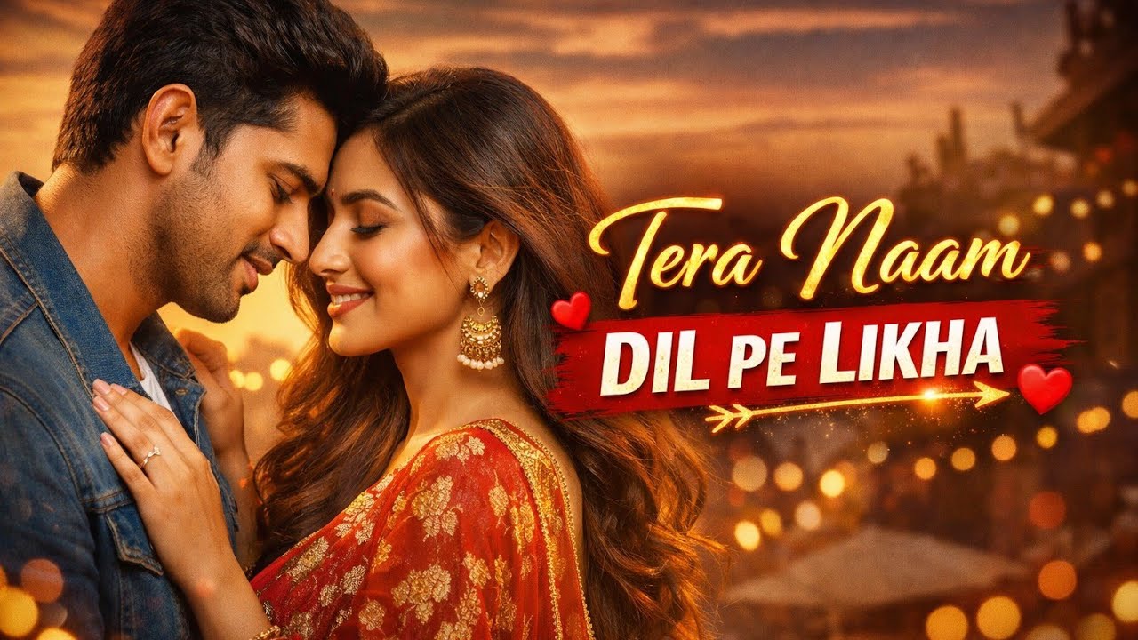 💖 Tera Naam Dil Pe Likha | Heart Touching Romantic Love Song | Hindi Melody