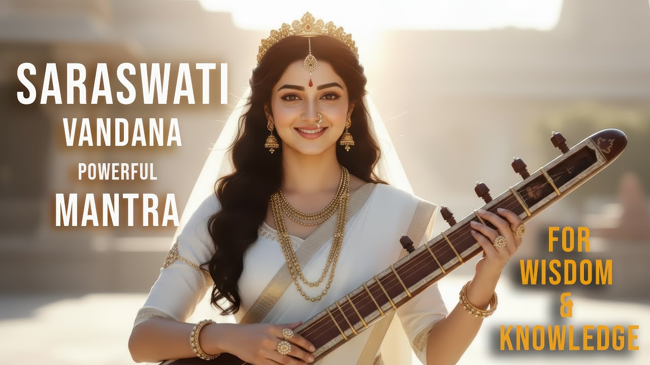 Powerful Mantra for Success & Studies | Saraswati Namastubhyam | Peaceful Chant