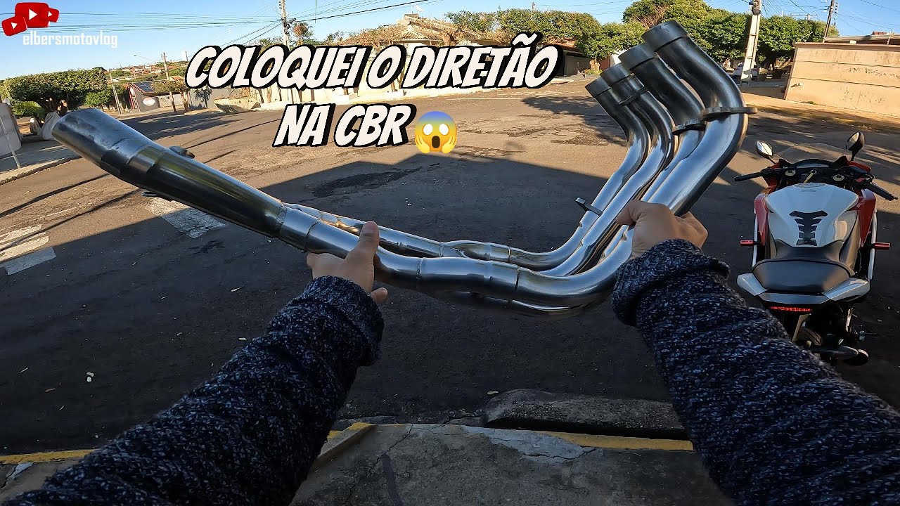 COLOQUEI ESCAPAMENTO DIRETO NA CBR 600F 😱 | VEJA O RONCO INSANO!