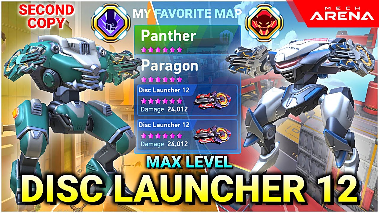 Disc Launcher 12 Second Copy - Paragon - Panther - Mech Arena Robot Showdown