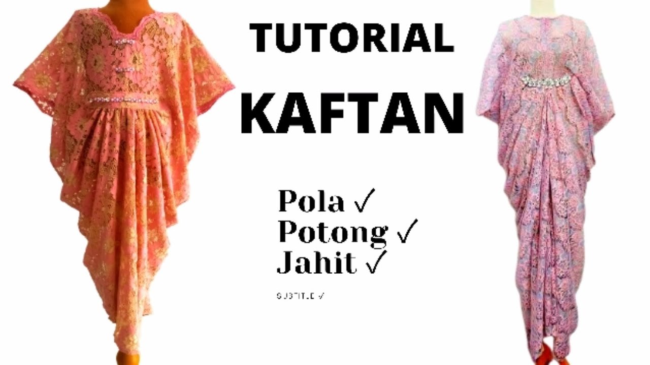 tutorial pola baju kaftan | cara potong dan menjahit | DIY kaftan #kaftan_2022