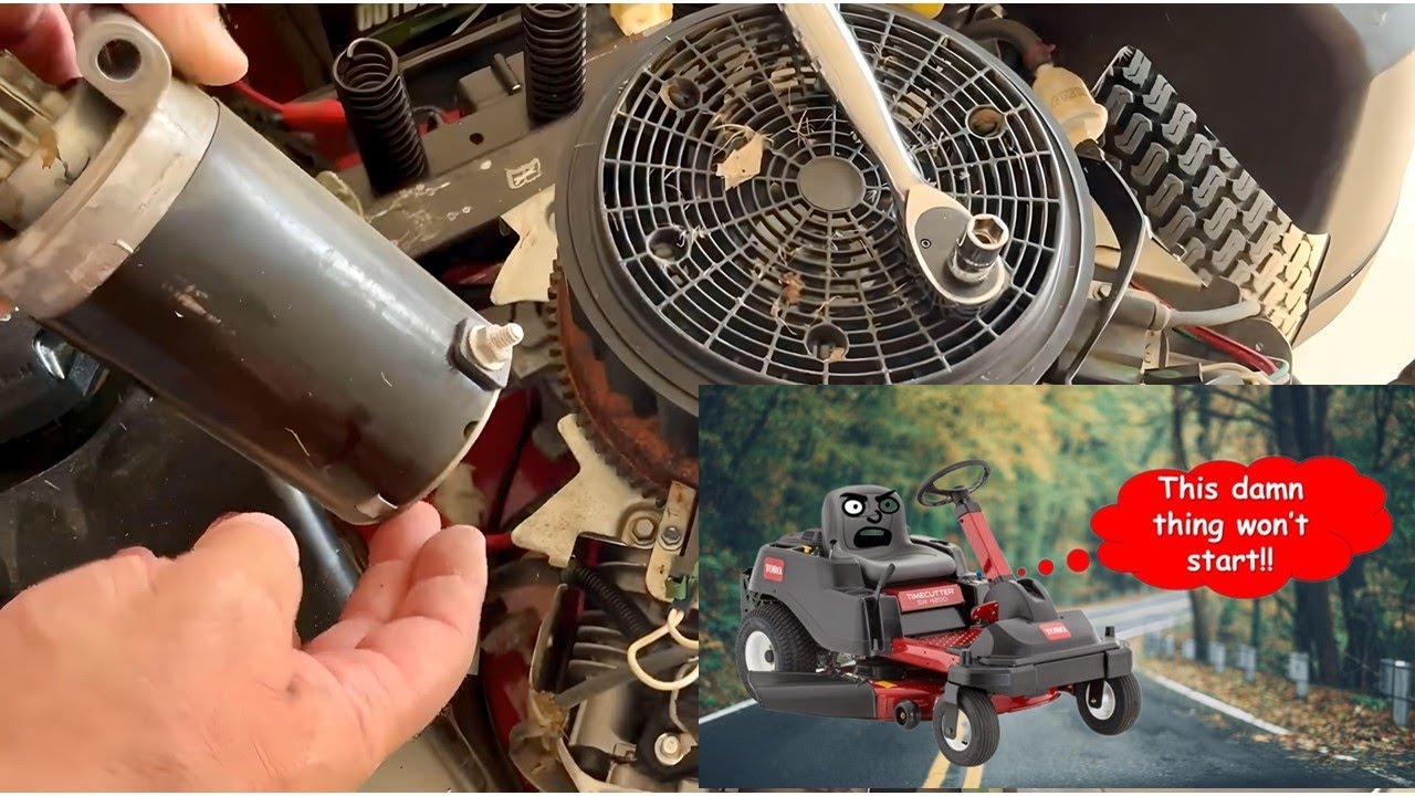 DIY Savings: Replace the Starter on Your TORO TimeCutter SW 4200 🤑 #diy #lawnmower  #woodandstuff
