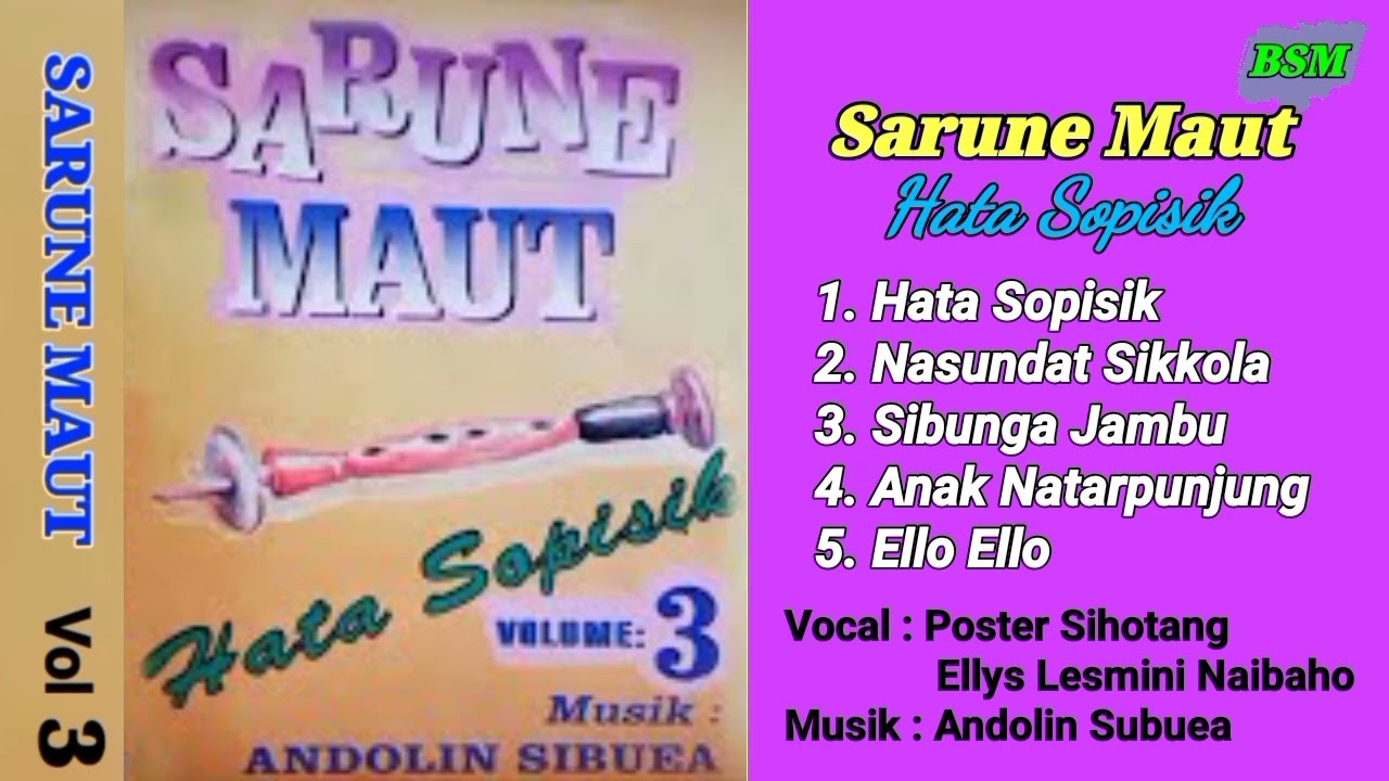 SARUNE MAUT ][ ANDOLIN SIBUEA / POSTER SIHOTANG
