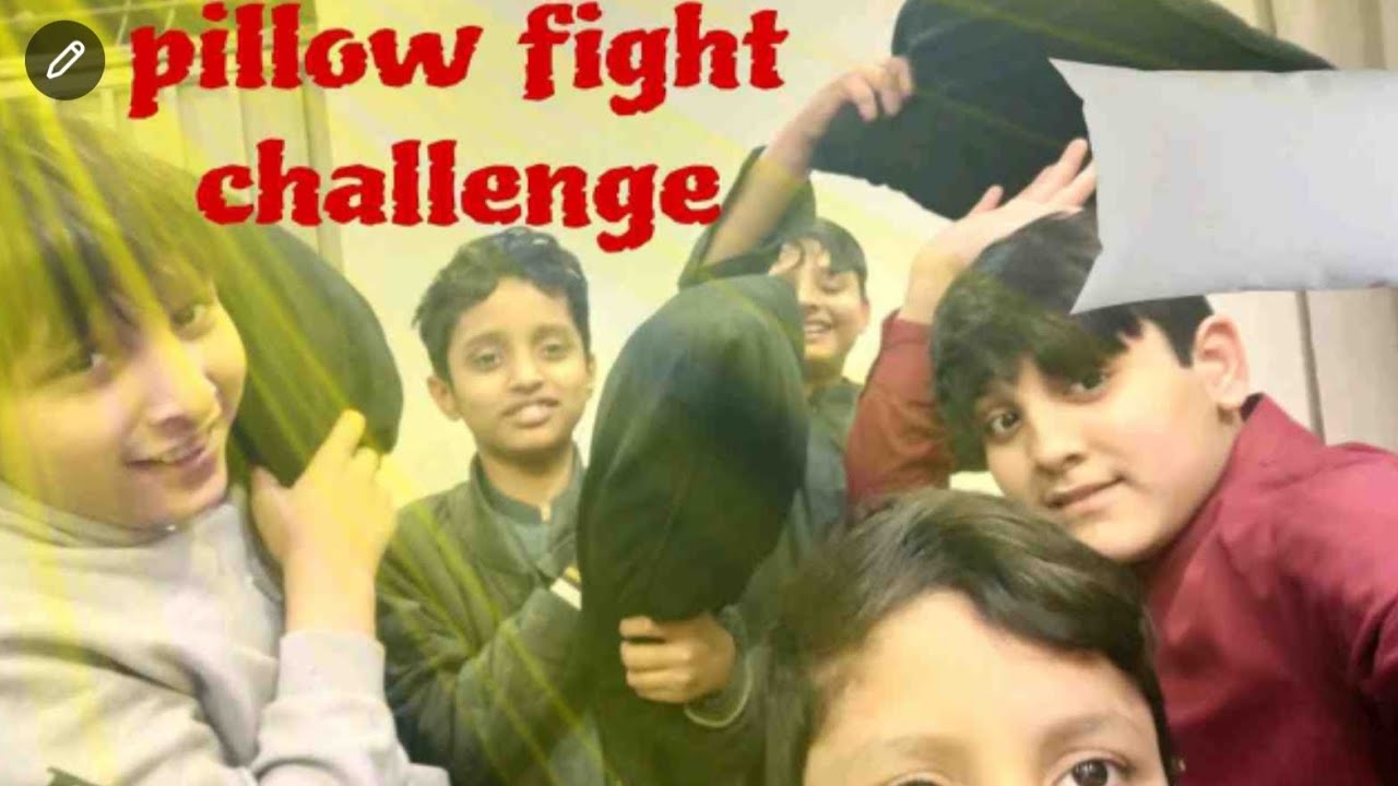 Pillow fight challenge vlog Ahmad Murtaza vlogs 