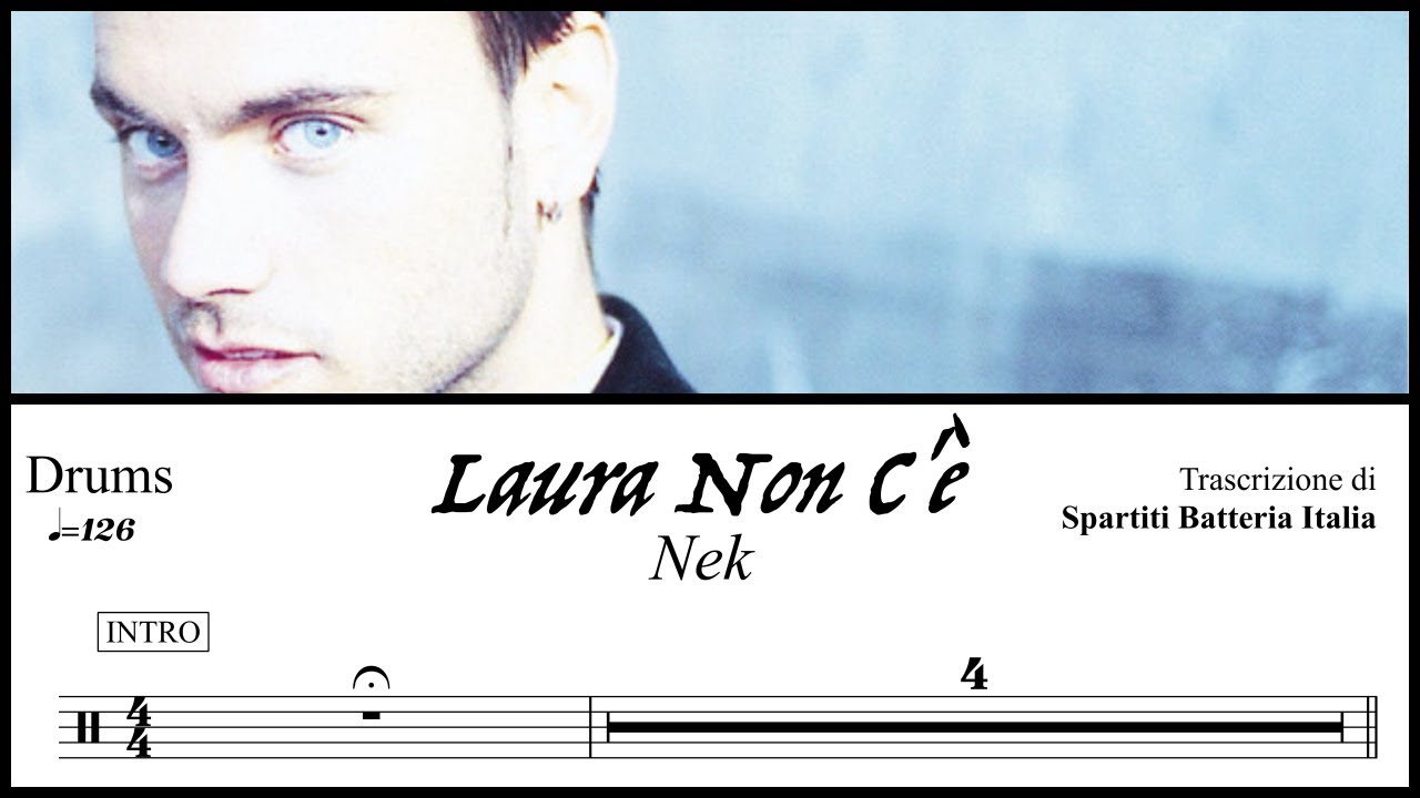 Laura Non C'è - Nek drumless + spartito PDF