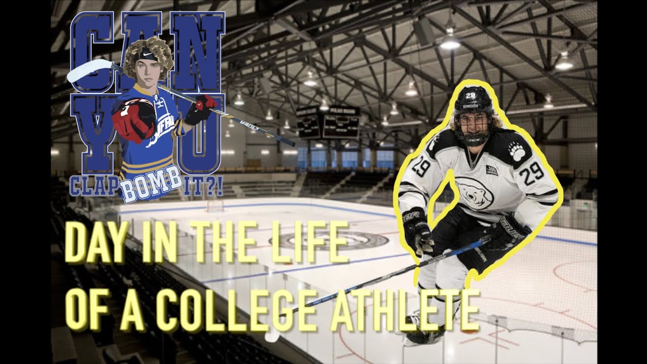 DAY IN THE LIFE OF A COLLEGE ATHLETE | college hockey