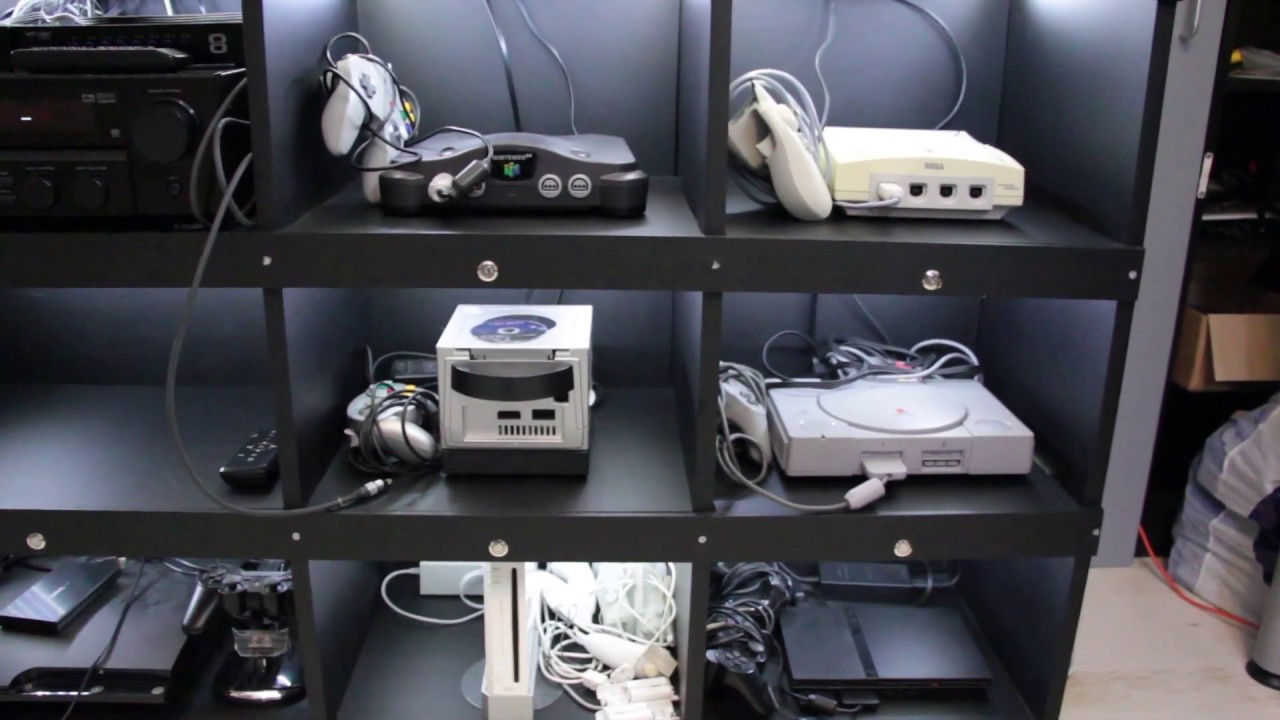 DIY Cabinet for gaming consoles.