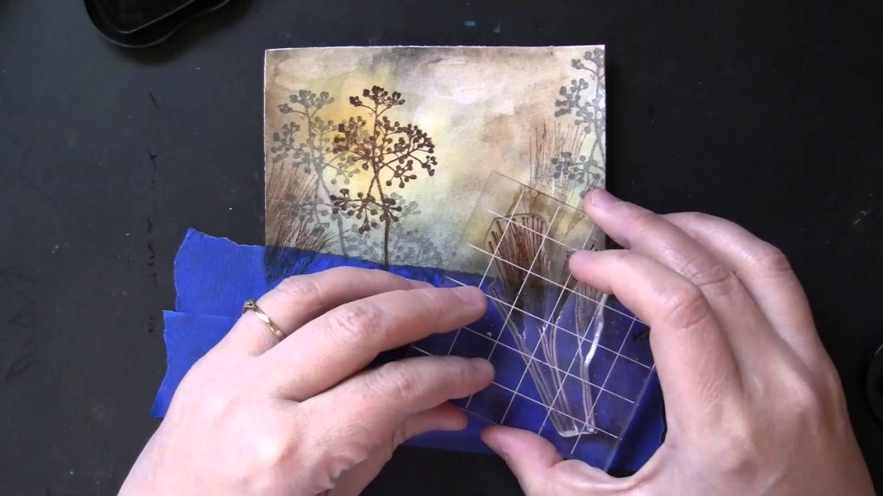Paint Winter Thank You Cards with Stamps and Watercolors
