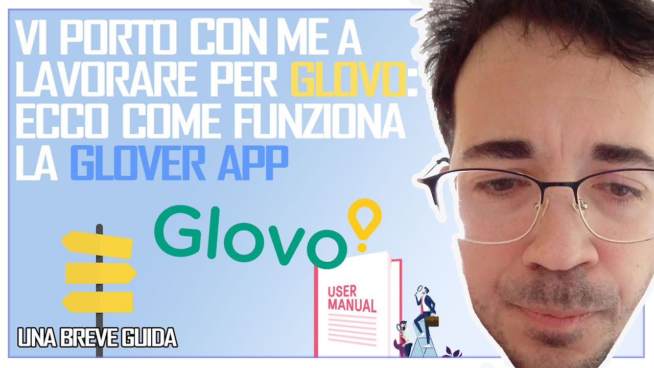 Vi porto a lavorare per glovo CON ME :Ecco come funziona l'app glovo rider / app glover * consegne *