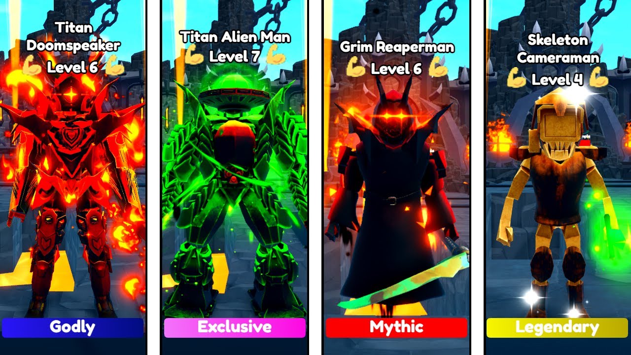 ТИТАН ДУМСПЭАКЕР против ТИТАНА, ПРИШЕЛЬЦА, МРАЧНОГО ЖНЕЦА и СКЕЛЕТА!🔥🤯 | Защита туалетной башни