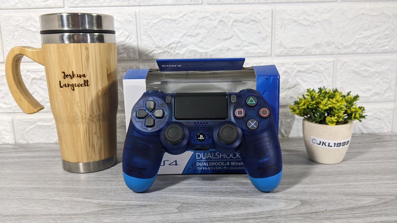 Fake Dualshock 4 Controller Replica Transparent Blue Unboxing