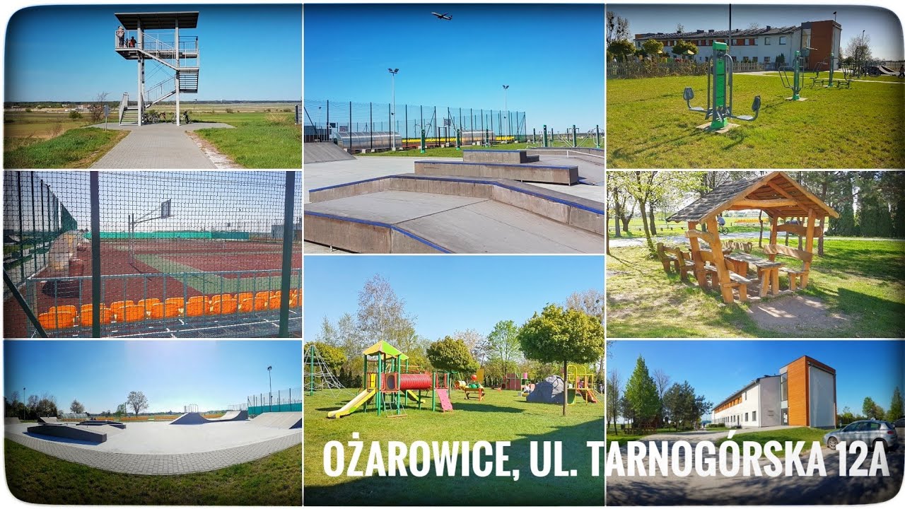 Ożarowice Skate Park Siłownia Boisko Tenis Wieża Spotterska Przedszkole, ul. Tarnog&oacute;rska 12a