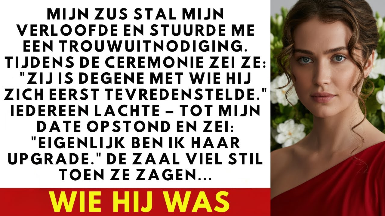 Mijn zus stal mijn verloofde. Op haar bruiloft verstijfde ze—ik kwam binnen met haar ex.