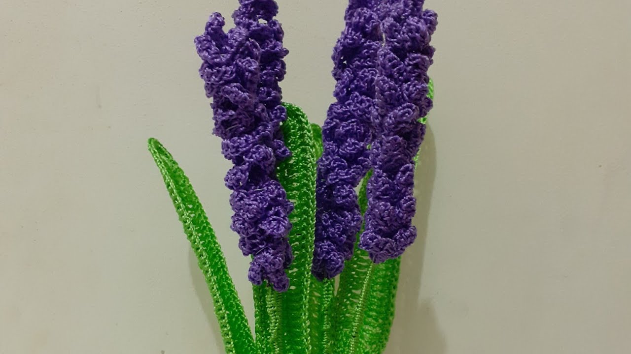 vaso de lavanda de crochê parte( 1)