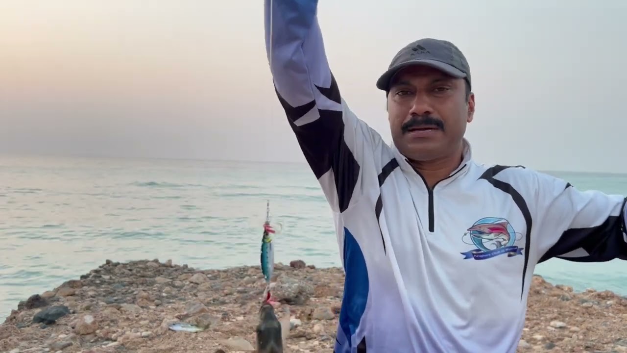 Fishing in Oman|Shore Jigging fishing|Jigging techniques | Fishing Malayalam