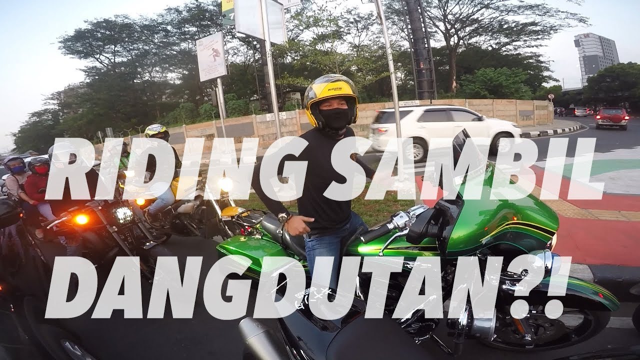 Riding Sore Sambil Dangdutan + Nguber Harley Davidson #motovlog Indonesia