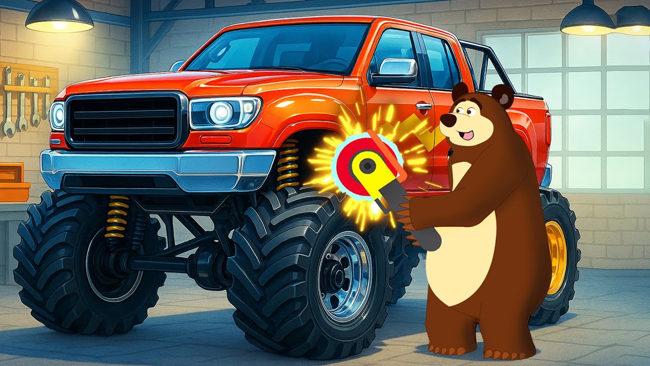 Monster Truck Revival 🚙 | Full Garage Restoration & Upgrade | Realistic Build