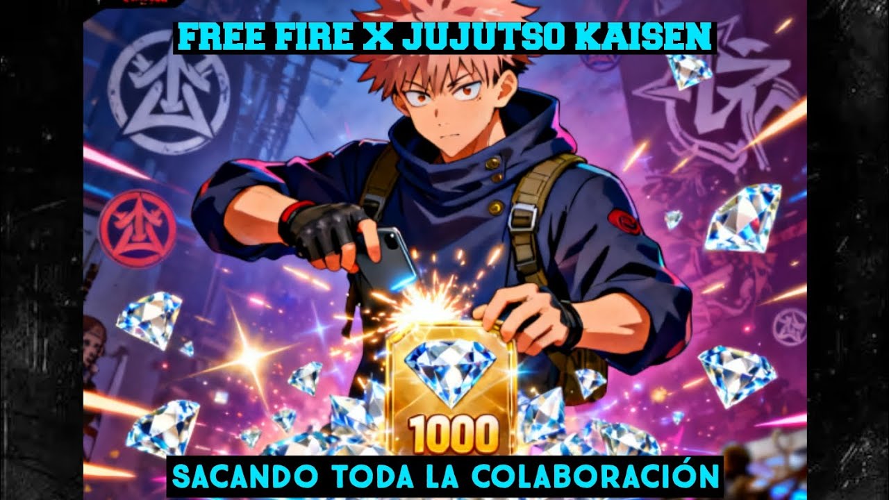 Recarge mas de 1000 diamantes en free fire para sacar Toda la colaboracion de jujutso kaisen 😅 