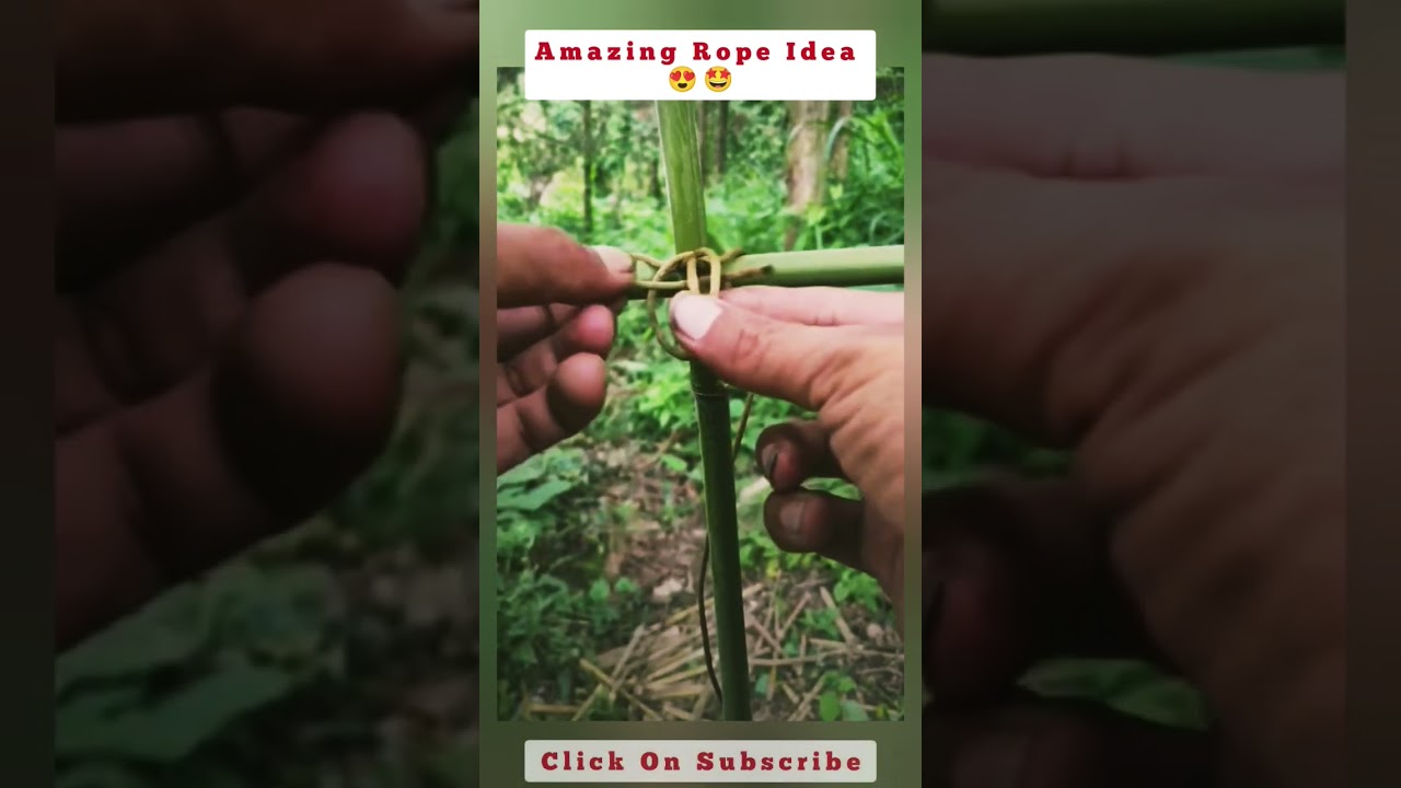 Best Rope Knot To Joint Pipe / Bamboo | #thegeniusworkers #shortsfeed #shortvideo #rope #knot