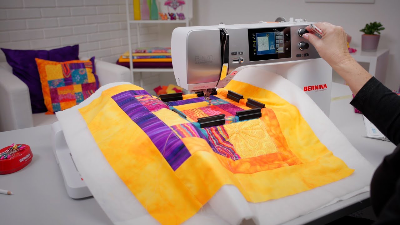 Quilten im Stickrahmen mit dem Kleinen Klemmen-Stickrahmen – Videoanleitung.