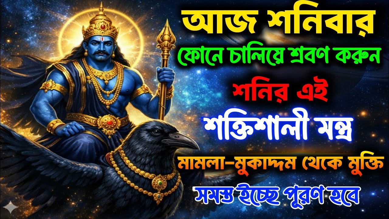 শনি মন্ত্র | শনিবার এই মন্ত্র শুনলে জীবনের সব সমস্যা ধীরে ধীরে দূর হয় | Shani Mantra in Bengali