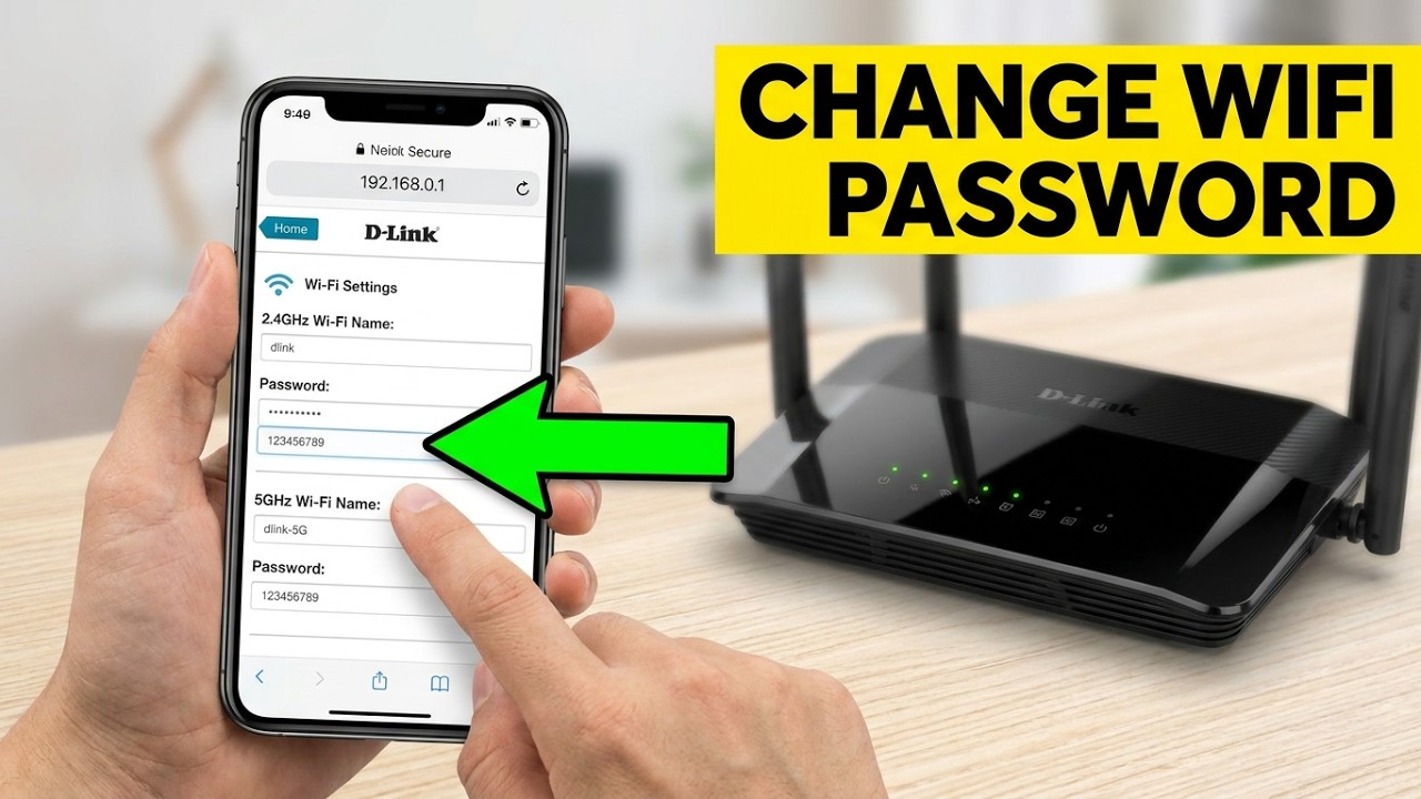 D-Link : Change Wi-Fi password in 2 minutes - AC1200 | NETVN