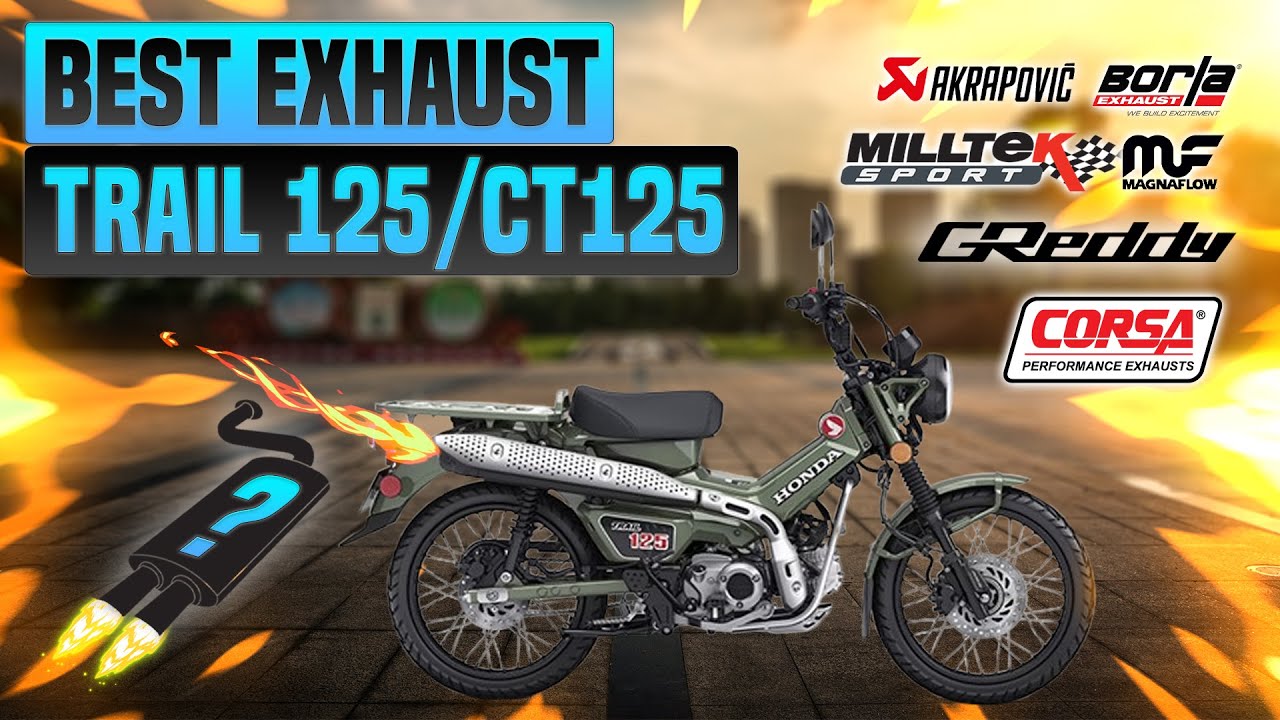 Honda Trail 125/CT125 Exhaust Sound🔥K-Speed,MRCracing,Minimoto,Moriwaki,SP Takegawa,Yoshimura