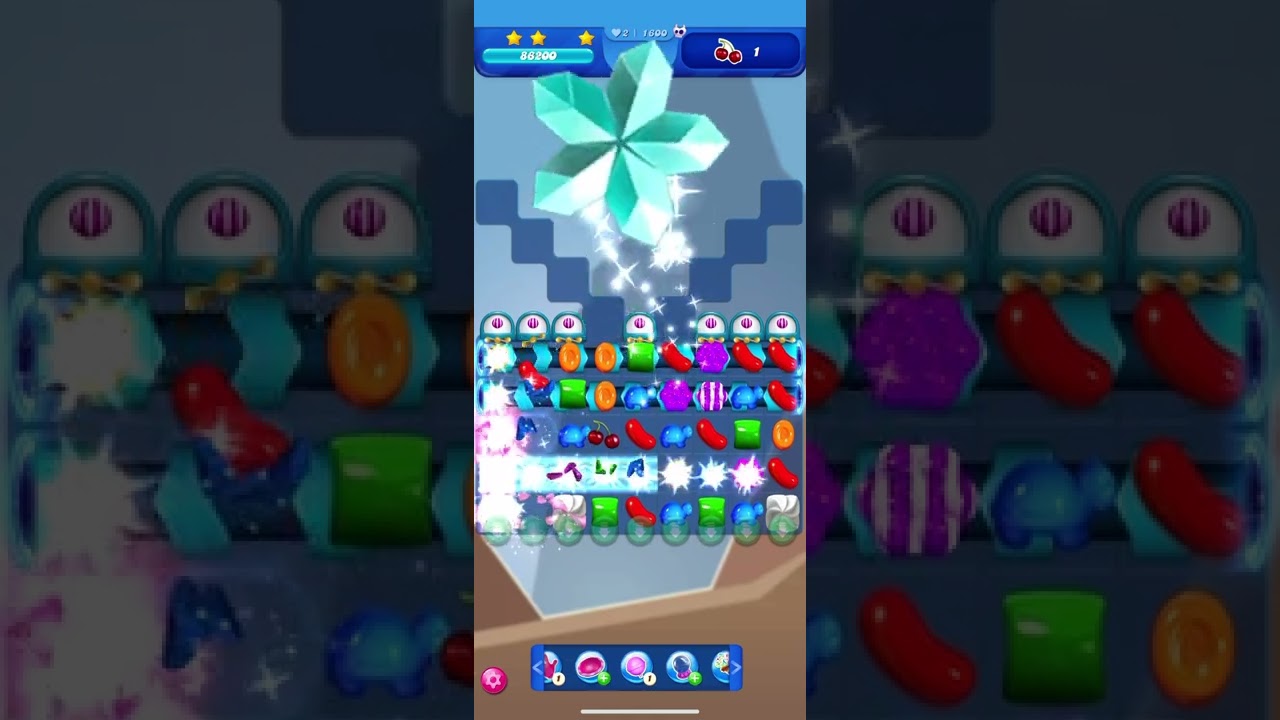 Candy crush saga level 1600 walkthrough game