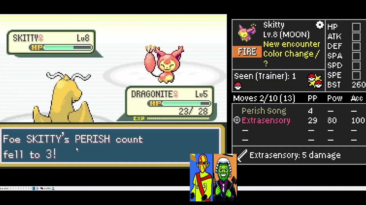 baby cat pokemon almost destroys dragon kaizo ironmon...? 