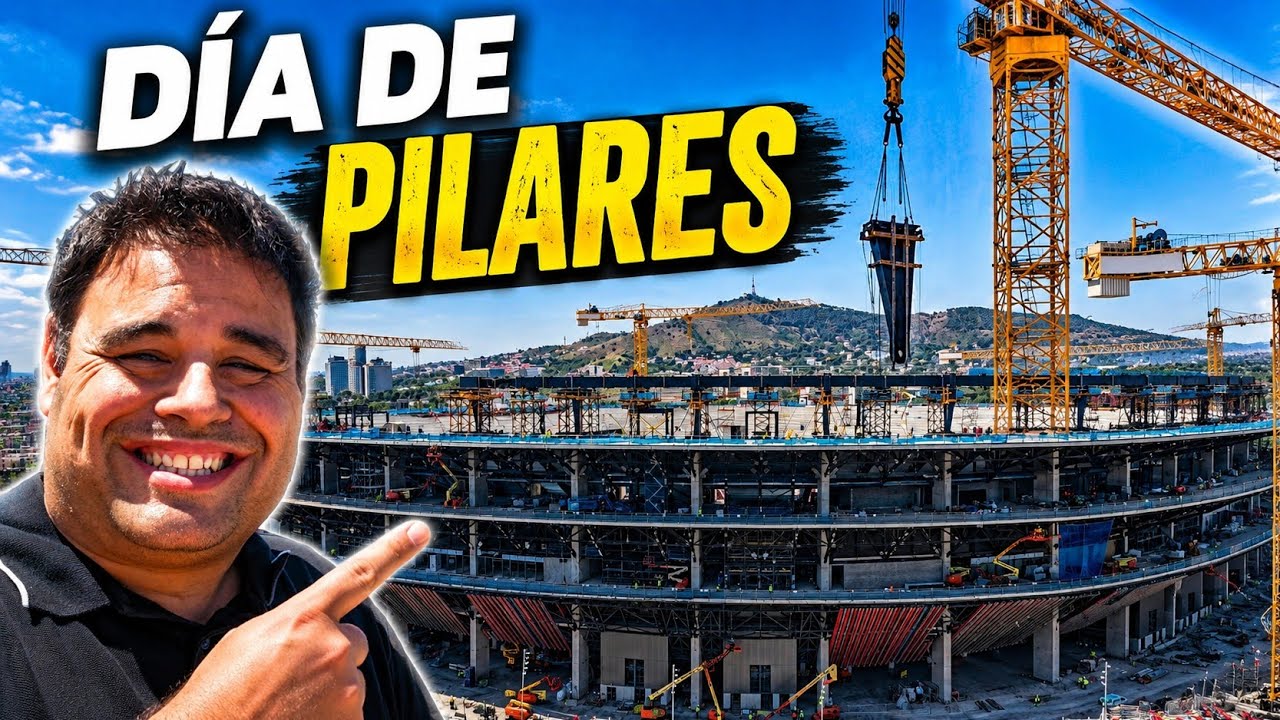 🏟️ D&Iacute;A DE PILARES EN EL CAMP NOU | Nuevos avances en el anillo de compresi&oacute;n. Obras en el Camp Nou. 