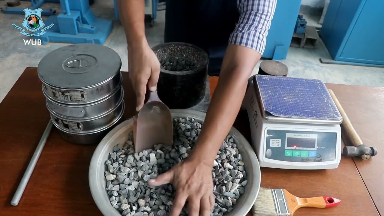 CE 903: Determination of ten percent fines value of aggregate