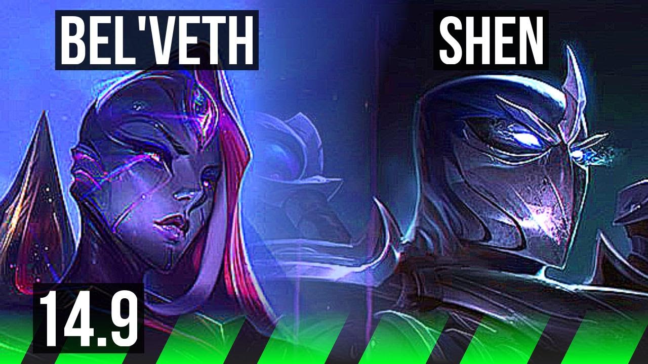 BEL'VETH vs SHEN (JGL) | 8/0/2, 1500+ games, Legendary | NA Master | 14.9
