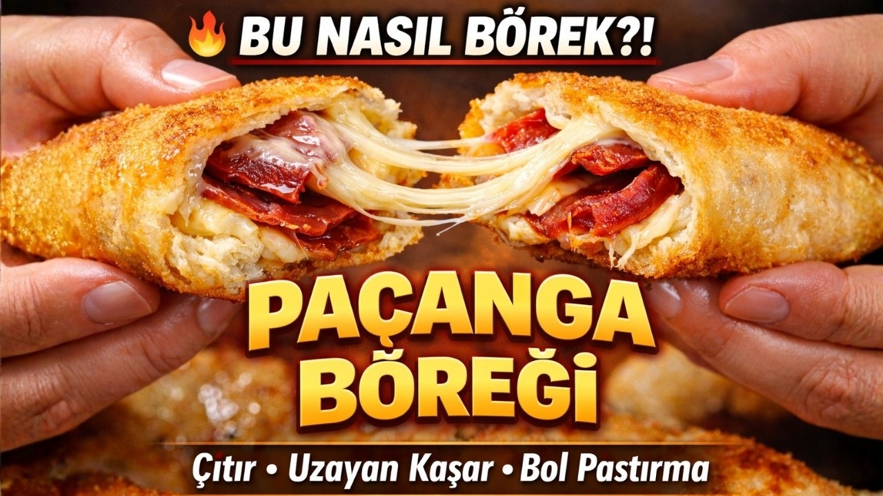🥓🧀 Paçanga Böreği Tarifi (Pastırmalı Kaşarlı Çıtır Börek)