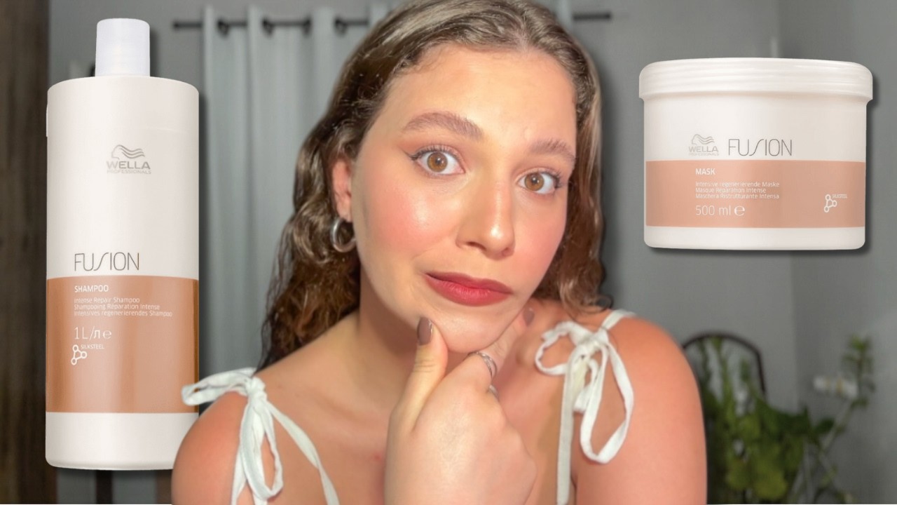 Testando WELLA pela primeira vez! Vale a pena? linha Fusion da Wella em cabelo ondulado