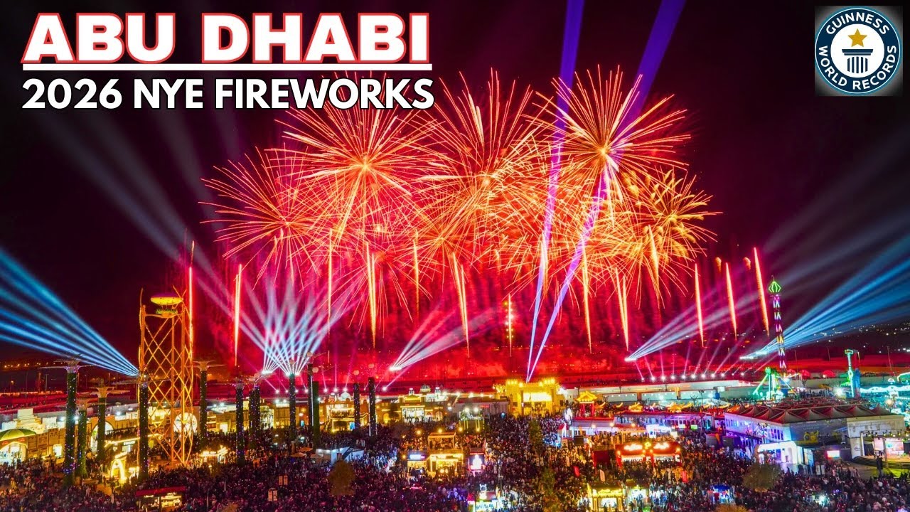 Abu Dhabi  4k 🇦🇪 | Grand 2026 New Year Fireworks