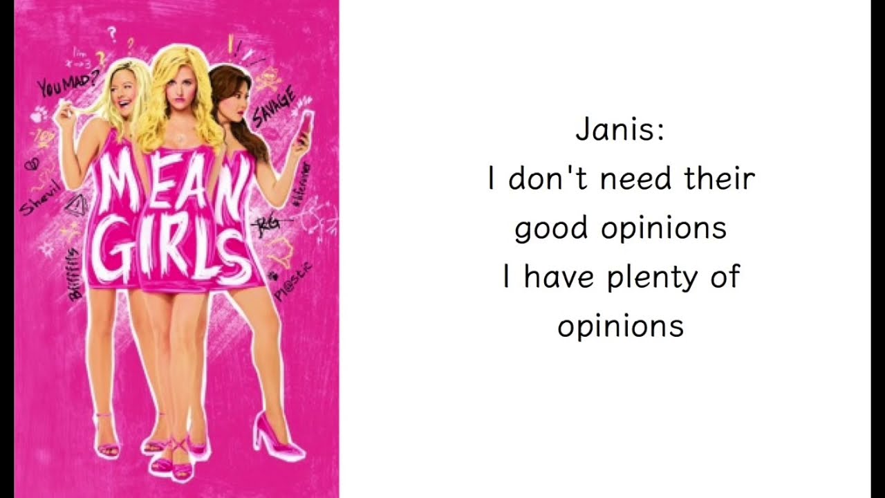 'I'd Rather Be Me' Lyrics - Mean Girls on Broadway