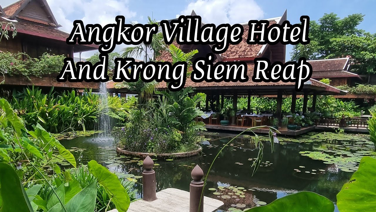 Siem Reap, Cambodia.  Hotel review and walk through the town at night.
