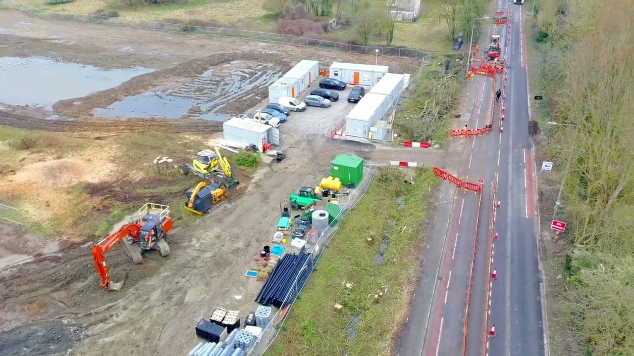 Early Works at Sturry Link Road – Drone & Ground Footage