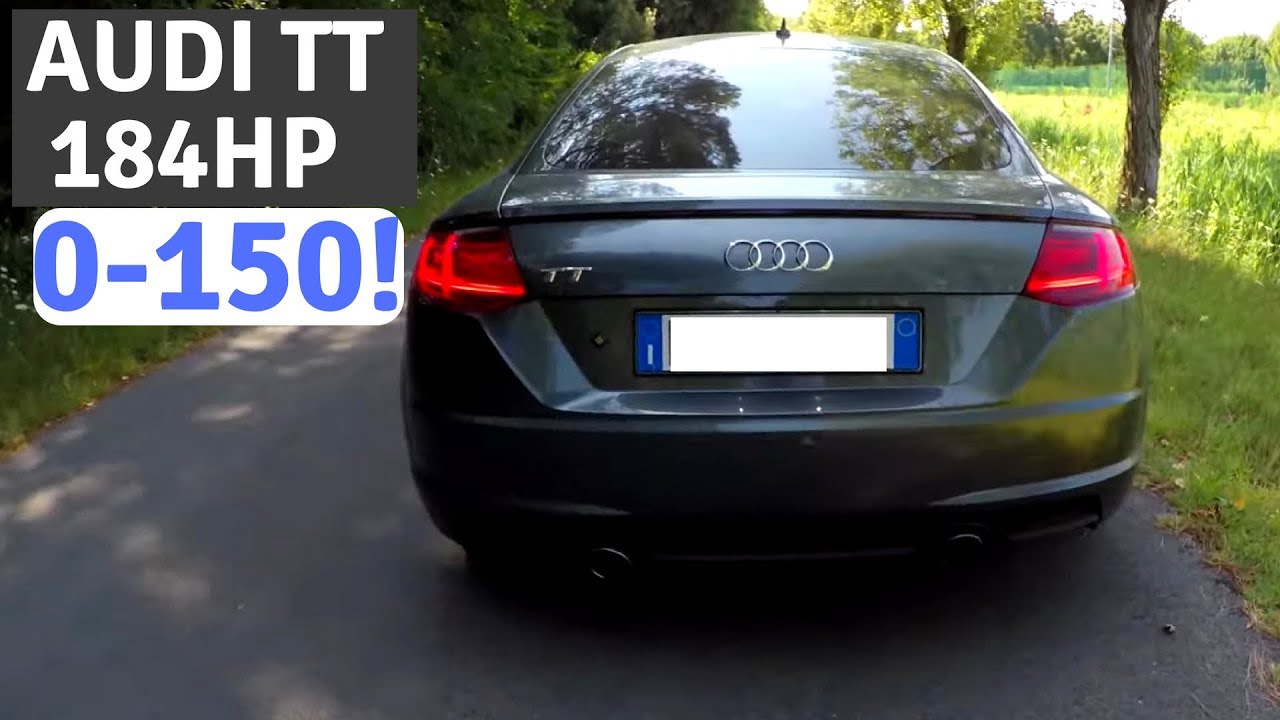 Audi TT 2.0 TDI (184HP) Acceleration 0-150km/h | Exhaust Sound |
