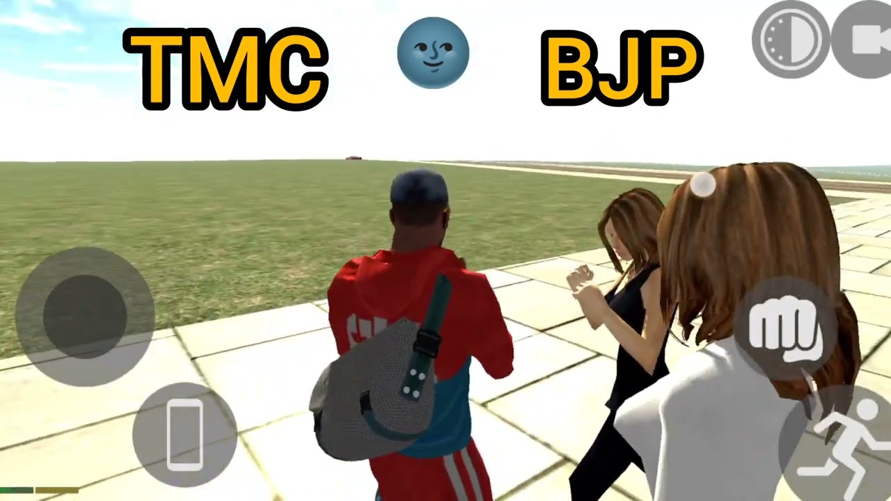 TMC VS BJP short video funny 🤣 | Indian bike driving 3d