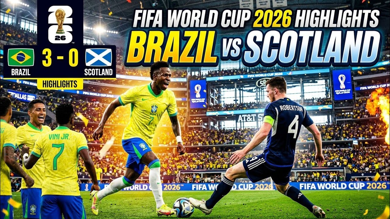 Brazil vs Scotland | highlights| FIFA 2026 | NewsGala #football 