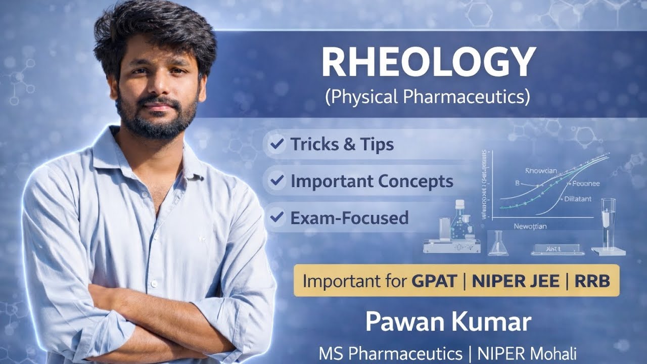 Rheology Made Easy | Physical Pharmaceutics | GPAT & NIPER JEE | Flow Properties #gpat #niperjee 