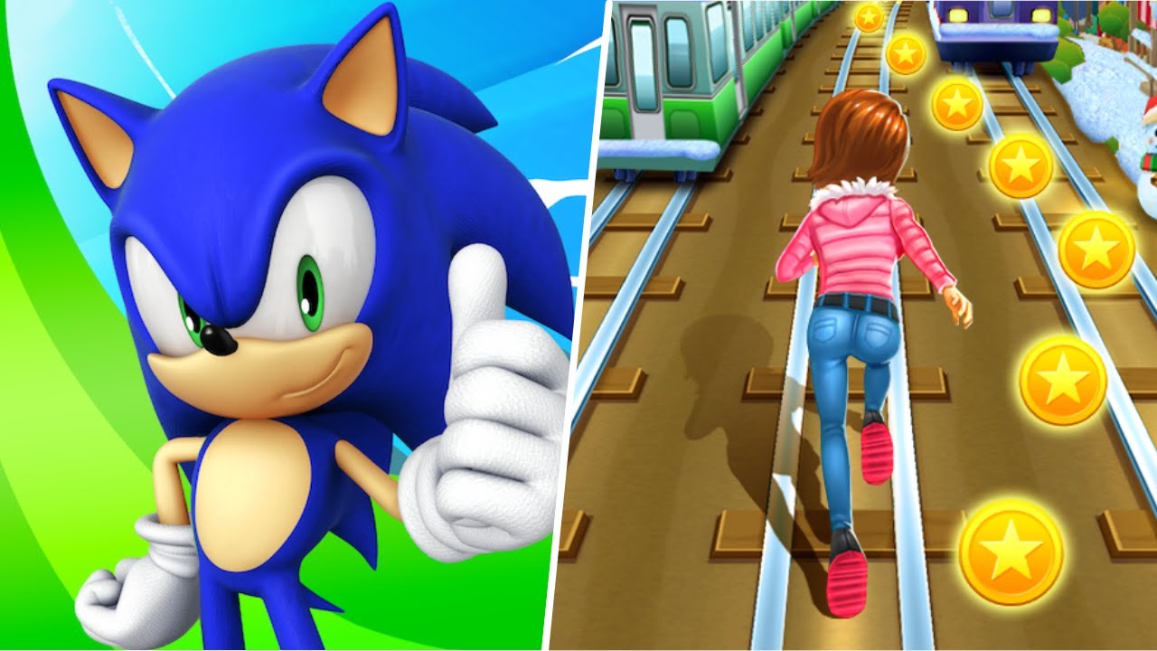 Subway Princess Runner VS Sonic Dash Endless Run Gameplay | Dino Club 🦖